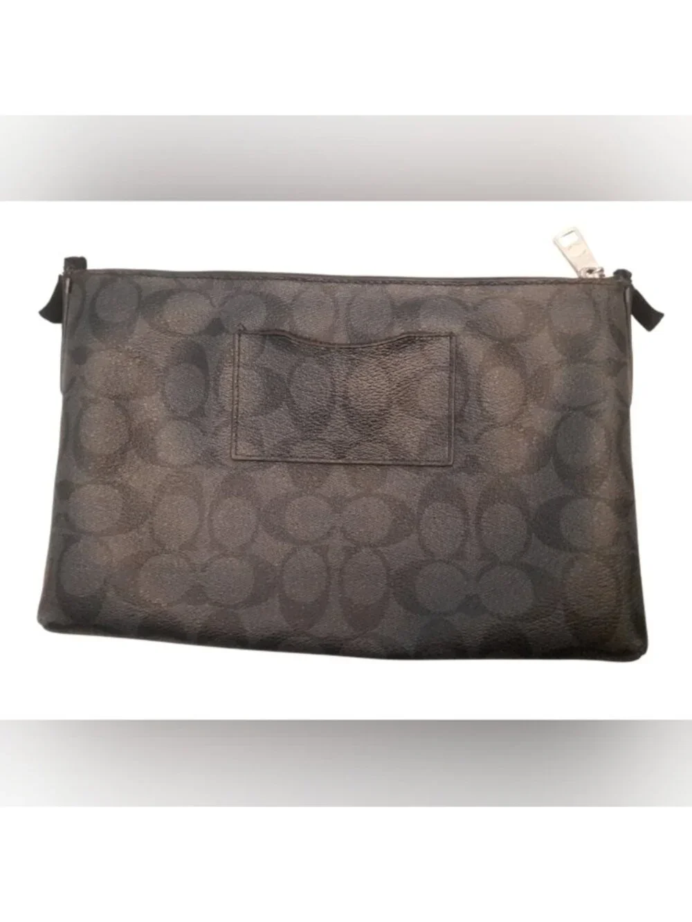 *Read Description* Coach Signature POP Leather Canvas Clutch Bag